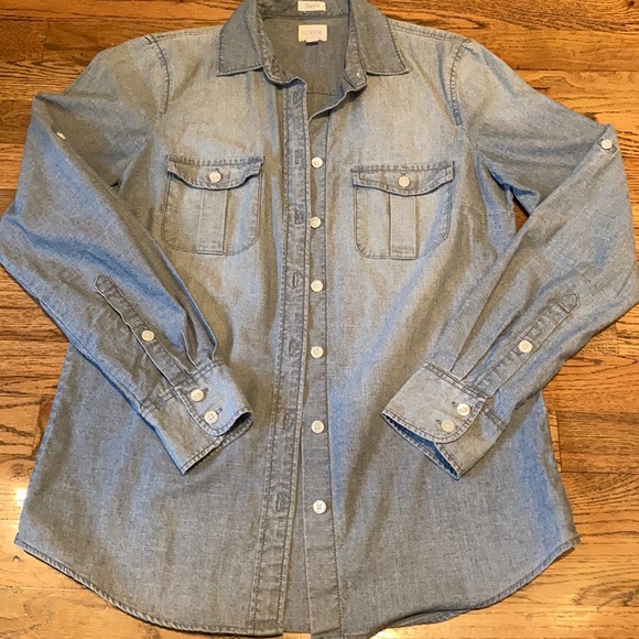 J Crew chambray button down shirt - Picture 1 of 5